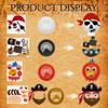 24 Pack Arts and Crafts Kits for Kids, DIY Creative Pirate Paper Plate Craft Kit, Make Your Own Pirate Plate Crafts Sets, Fun Preschool Classroom Birthday Party Art Activities for Boy & Girl view 3