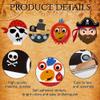 24 Pack Arts and Crafts Kits for Kids, DIY Creative Pirate Paper Plate Craft Kit, Make Your Own Pirate Plate Crafts Sets, Fun Preschool Classroom Birthday Party Art Activities for Boy & Girl view 4