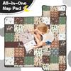 Personalized Western Cowboy Nap Mat Set for Boys Custom Name Toddler Sleeping Bag with Pillow & Blanket Kids Sleep Mat for Preschool, Daycare, Kindergarten view 3