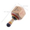Handcrafted Wooden Gyro Artistic Spinning Top for Seamless Decor Birthday Party Plaything Unique Craft for All Ages view 2