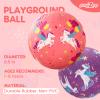 PlayZap 2 Pack Playground Balls for Toddlers, Unicorn Kickballs for Kids 3-12, 8.5" Rubber Bouncy Balls with Pump, Indoor & Outdoor Dodgeball Toys for Boys & Girls Gifts view 2