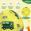 PlayZap 2 Pack Playground Balls for Kids, Planet & Vehicle Cars Kickballs for Toddlers 3-8, 8.5 in Rubber Balls with Pump, Indoor & Outdoor Dodgeball Toys for Boys & Girls Gifts view 3
