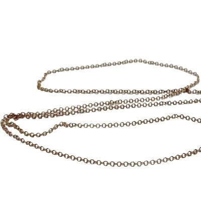 DIY 1-Meter Long Pure Copper Anchor Chain with Various Link Sizes for Model Ships, Boat(2.5mm)