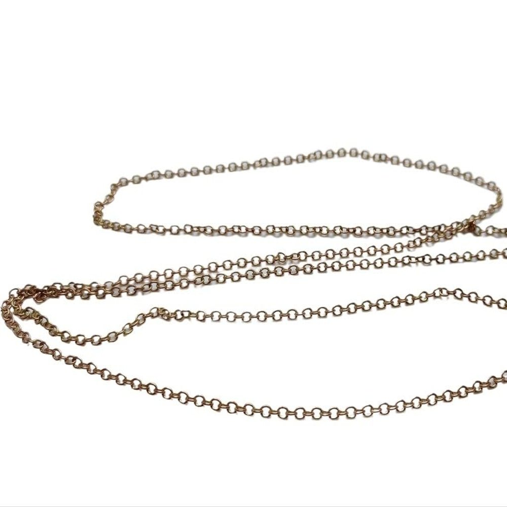 DIY 1-Meter Long Pure Copper Anchor Chain with Various Link Sizes for Model Ships, Boat(2.5mm)