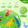 PlayZap 2 Pack Playground Balls for Toddlers, Dinosaur Kickballs for Kids 3-12, 8.5" Rubber Bouncy Balls with Pump, Indoor & Outdoor Dodgeball Toys for Boys & Girls Gifts view 3