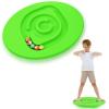 Seenelling Kids Maze Balance Board Plastic Wobble Rocker Balance Board with Mini Balls Load 170lb for Balancing Exercise Equipment Game Boys Girls Physical Therapy 18.5 x 14.57 Inch(Green,Round) view 1