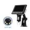 ZTBH Microscope Accessories Kit 1000X Digital Microscope 8 LED Phones Magnifier with 4.3 Inch Display Bracket Microscope Slides view 2