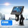 ZTBH Microscope Accessories Kit 1000X Digital Microscope 8 LED Phones Magnifier with 4.3 Inch Display Bracket Microscope Slides view 3