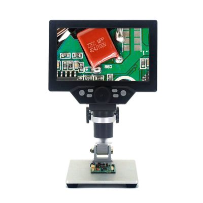 ZTBH Microscope Accessories Kit G1200 Digital Microscope 7 Inch Soldering Microscope LCD Display 1-1200X Amplification Microscope Microscope Slides(Power Supplies)