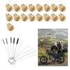 25 M6 Main Nozzles for Carburettor with Cleaning Brush For Scooter and Motorcycle Compatible view 4
