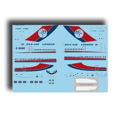 26Decals 72-239 1/72 Dan-Air London 727-200 Decal for Mach 2 for Plastic Model kit