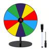 Adrosstoller Wheel Prize Game Turntable Draws Roulette Wheel Tabletop Prize Turntable for Party Teaching Activity Supermarkets Erasable Wheel Party Turn Plate view 1