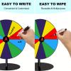 Adrosstoller Wheel Prize Game Turntable Draws Roulette Wheel Tabletop Prize Turntable for Party Teaching Activity Supermarkets Erasable Wheel Party Turn Plate view 4