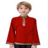 ACSUSS Boys Medieval Costume Viking Tunic Knight Warrior Templar Renaissance Pirate Shirts with Belt Red 14 Years view 1