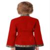 ACSUSS Boys Medieval Costume Viking Tunic Knight Warrior Templar Renaissance Pirate Shirts with Belt Red 14 Years view 2
