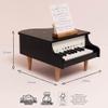 Le Toy Van Wooden Grand Piano  FSC Certified Sustainable Wood  Elegant Black with Gold Star Details  Includes Nursery Rhyme Music Sheets view 4