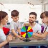 Adrosstoller Wheel Prize Game Turntable Draws Roulette Wheel Tabletop Prize Turntable for Party Teaching Activity Supermarkets Erasable Wheel Party Turn Plate view 3