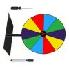 Adrosstoller Wheel Prize Game Turntable Draws Roulette Wheel Tabletop Prize Turntable for Party Teaching Activity Supermarkets Erasable Wheel Party Turn Plate view 4