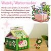 1985 Games Watermelon Cat Milk Carton Dice Set  Milk Carton-Inspired Dice for DND | TTRPGs & Tabletop Roleplaying view 2
