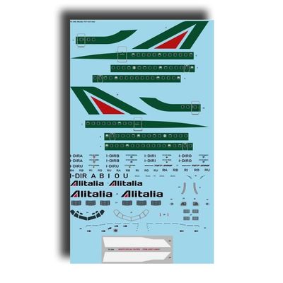 26Decals 72-246 1/72 Alitalia 727-243/Adv Laser Decal for Mach 2 for Plastic Model kit
