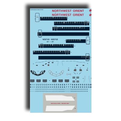 26Decals 72-244 1/72 Northwest Orient 727-251/Adv Decal for Mach 2 for Plastic Model kit
