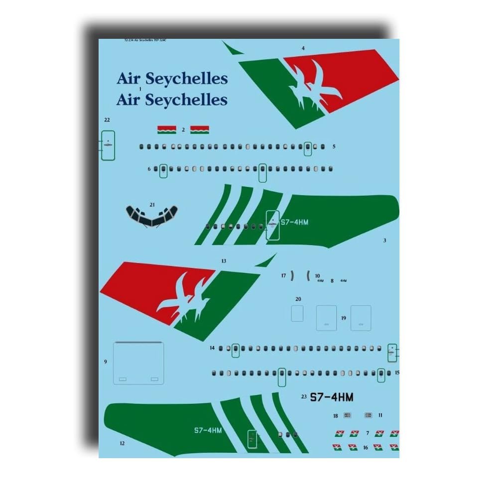 26Decals 72-234 1/72 Air Seychelles 707-324C for Aircraft