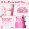 R HORSE Kids Apron and Chef Hat Set - 2Pcs Pink Big Sister Adjustable Children Kitchen Apron, Dress up Role Play Chef Toy Cooking Baking Painting and Training Kit for Girls Funny Cooking Birthday Gift view 4