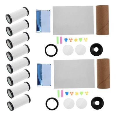 COSMEVIVI DIY Kaleidoscope Kit for Kids 8x3CM Small Size Creative Paper Plastic Toy Educational Craft for Children Outdoor Fun Party Favor Set