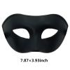 AVMBC Black Masquerade Mask,Halloween Costumes Accessories Half Mask for Halloween Cosplay Dress Up view 2