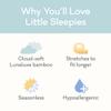 Little Sleepies Baby Pajamas, Pink To the Moon & Back, Preemie view 3