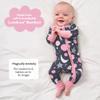Little Sleepies Baby Pajamas, Pink To the Moon & Back, Preemie view 4