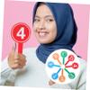 COOLHIYA 1 Set Handheld Classroom Answer Paddle Multi Function Game Paddles for Voting Scoring and Teaching Props Wear Design for Students and Teachers view 3