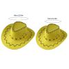 Plain Color Cowgirls Hat Wear for Kids Adult Banquets Party Plain Color Cowgirls Hat for Children Photography Felt Red view 4