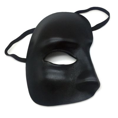 AVMBC Black Masquerade Mask,Halloween Half Mask for Halloween masquerade Costume Party Accessory