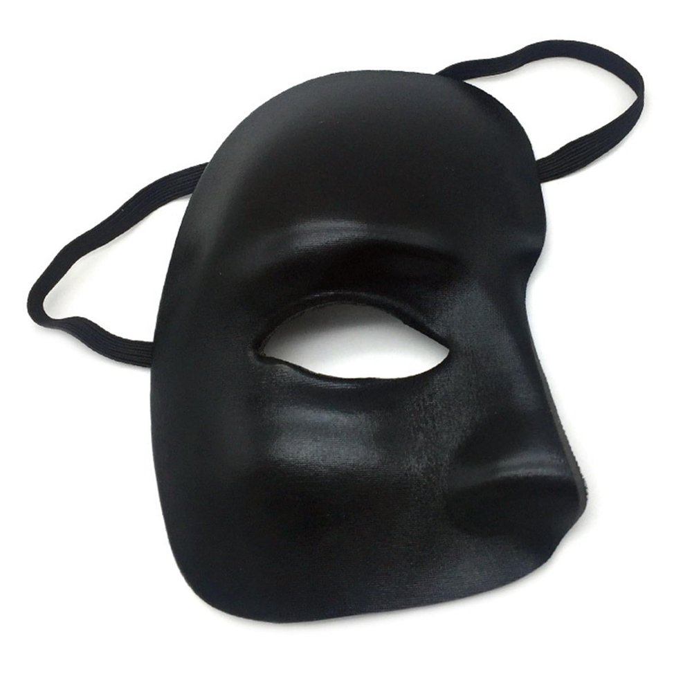 AVMBC Black Masquerade Mask,Halloween Half Mask for Halloween masquerade Costume Party Accessory