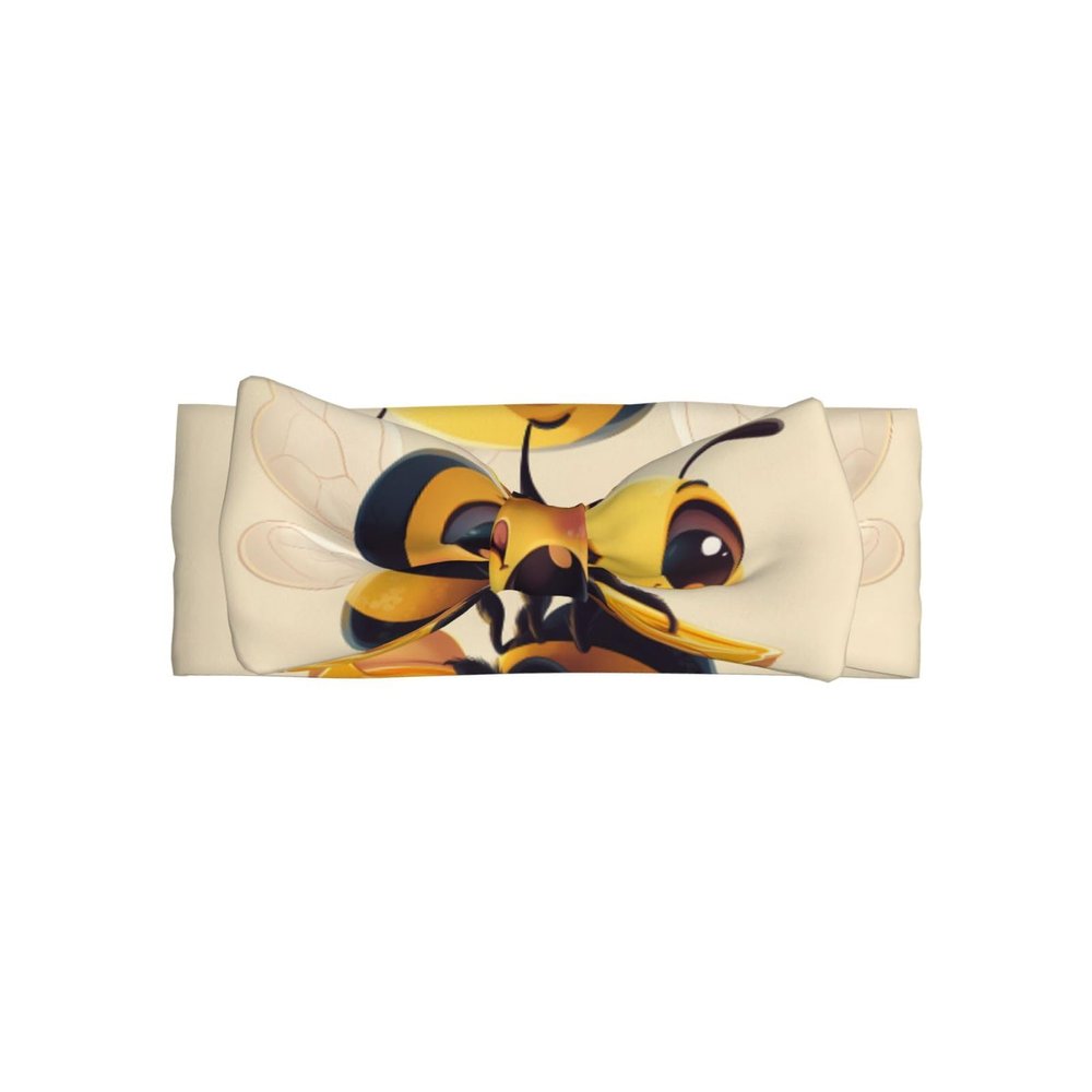 WZYCWB Cute bee Pattern baby bow headband - Elastic and comfortable, suitable for photo shoots, parties, and daily wear