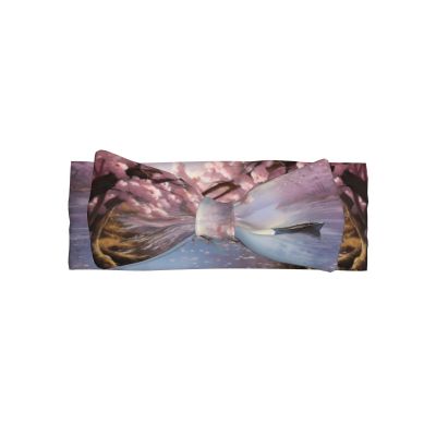 WZYCWB Cherry blossoms by the lake Pattern baby bow headband - Elastic and comfortable, suitable for photo shoots, parties, and daily wear