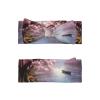 WZYCWB Cherry blossoms by the lake Pattern baby bow headband - Elastic and comfortable, suitable for photo shoots, parties, and daily wear view 2