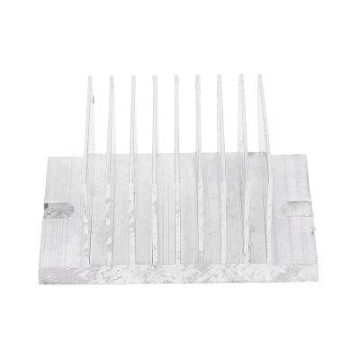 Heat Sink Aluminum Radiator High Power Heating Module Cooling Electronic Equipment Silver 60x45x25mm