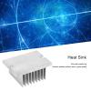 Heat Sink Aluminum Radiator High Power Heating Module Cooling Electronic Equipment Silver 60x45x25mm view 3
