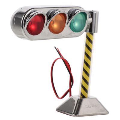 HOODANCOS Mini Traffic Signal Light LED Street Lamp Decor for Car Interior Fun Functional Miniature Street Light Ornament Easy Installation Unique Style