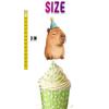 10 Pcs Capybara Cupcake Toppers  Cute Capybara Birthday Party Decorations for Kids, Baby Shower Animal Theme Cupcake Picks view 4