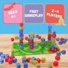 Big Discoveries Stack-a-Pillars  Dice Stacking Family Game for 2-4 Players | Fun 15-Minute Strategy Games with 80 Piece Dice Set and Double-Sided Mat | Great for Game Night, Travel, Kids, and Adults view 3