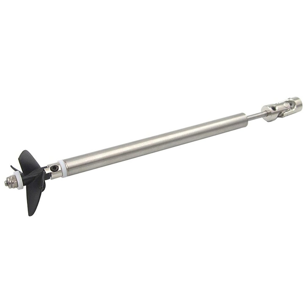 3mm Stainless Steel RC Boat Shaft Assembly with 32mm 3-Blade Nylon Propeller Universal Joint and Flanged Bearings for Model Ship DIY(3.17mm,10CM/05CM)