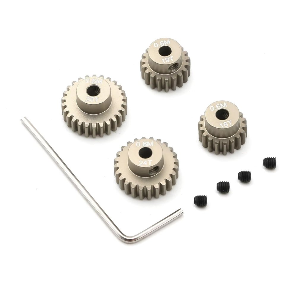 Compatible with Tamiya for TT01 for TT02 TB02 TA05 RC Car Upgrade Parts Accessories Metal 18T 19T 24T 25T Pinion Gear Moter Gear RC Car Accessories