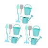 COSMEVIVI 3 Sets Adorable Mini Gardening Tool Set Tiny Tool Models for Simulation Rake Shovel and Watering Can for Garden Decoration and Playtime Fun view 1