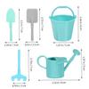 COSMEVIVI 3 Sets Adorable Mini Gardening Tool Set Tiny Tool Models for Simulation Rake Shovel and Watering Can for Garden Decoration and Playtime Fun view 2