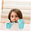 COSMEVIVI 3 Sets Adorable Mini Gardening Tool Set Tiny Tool Models for Simulation Rake Shovel and Watering Can for Garden Decoration and Playtime Fun view 3