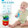 Count Learning Montessori Toys for Toddlers 3 Year Old Cloth Toddler Fishing Game with Stacking Cups,Baby Toy 12-18 Months 1 2 Year Old Boy Girl Gifts (Ocean Animal) view 2