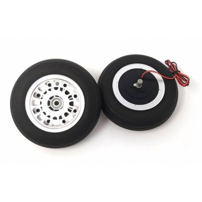 TYXTTGY RC Airplane Electric Brake with 2 Pcs Diameter 136mm Wide 36mm Wheels (8mm Axle)(Planes Up to 30kg) for RC Model Fixed Wing
